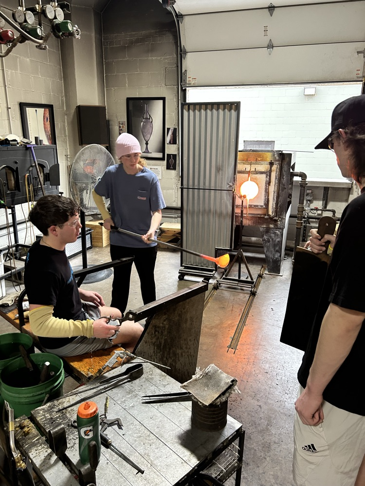 HOT GLASS experience for 6 art students!