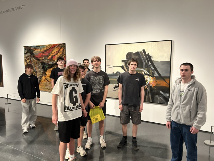 Art students at Hot Glass and The Figge!