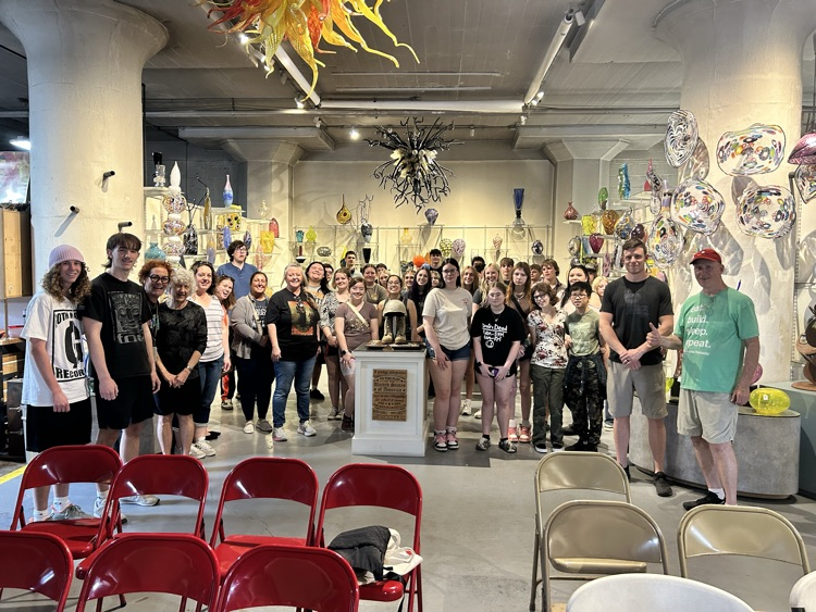 Art students at Hot Glass and The Figge!