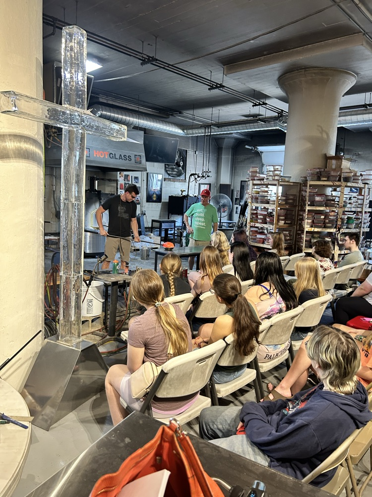 Art students at Hot Glass and The Figge!