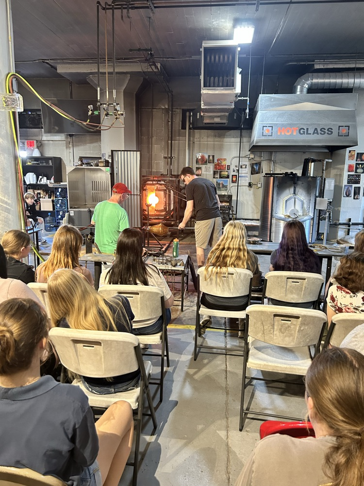 Art students at Hot Glass and The Figge!