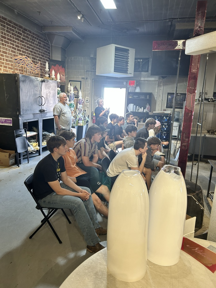 Art students at Hot Glass and The Figge!