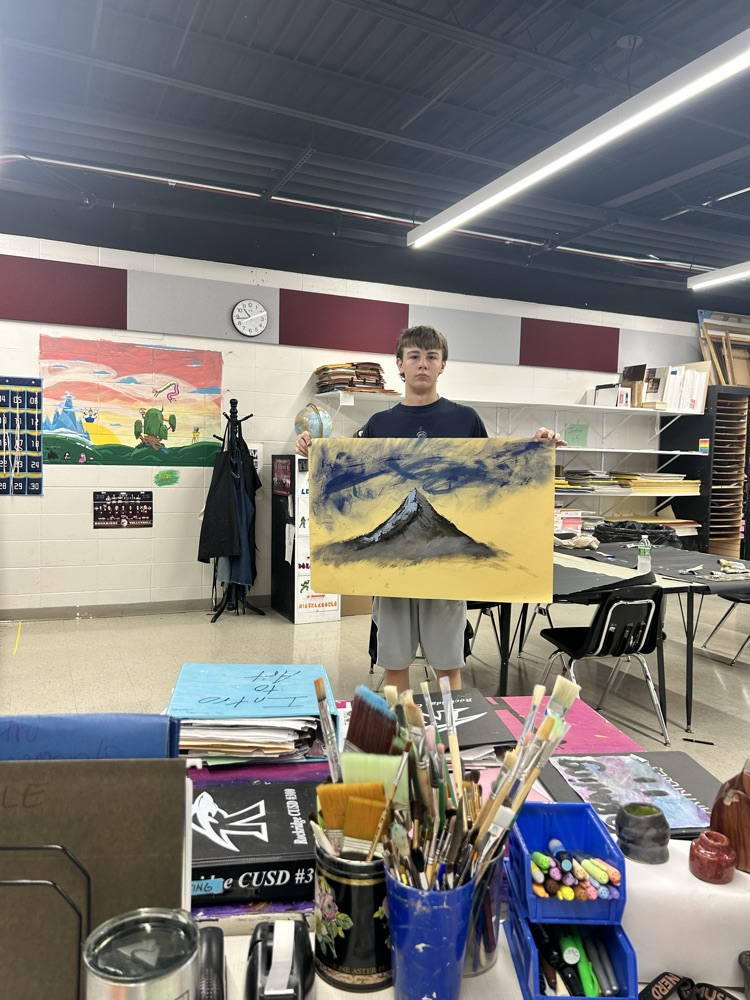 One of many projects Cooper is working on this semester!