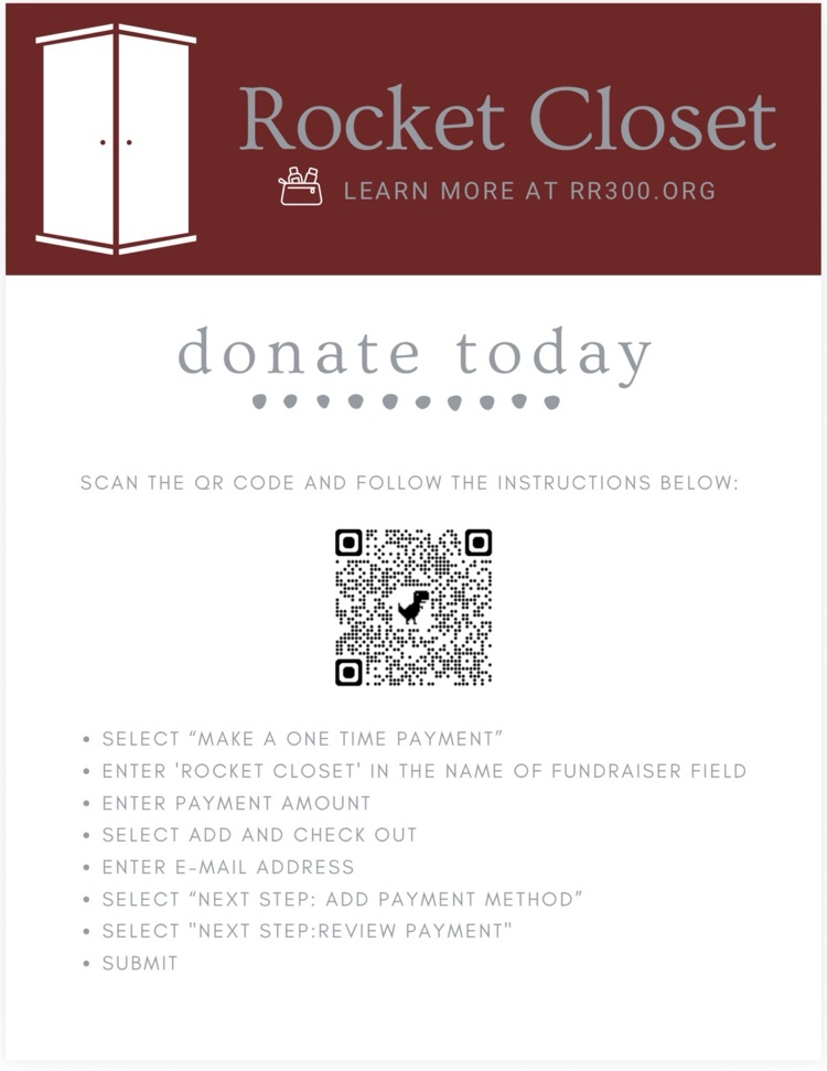Donate to the Rocket Closet