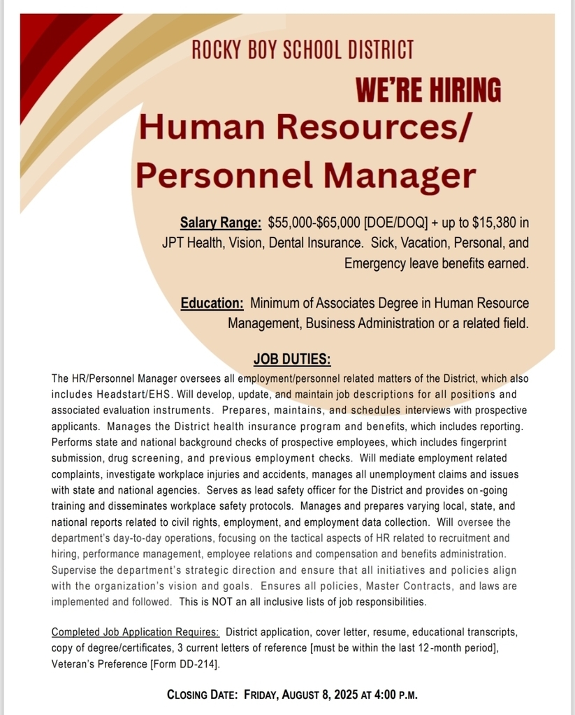 Human Resource Job opening!
