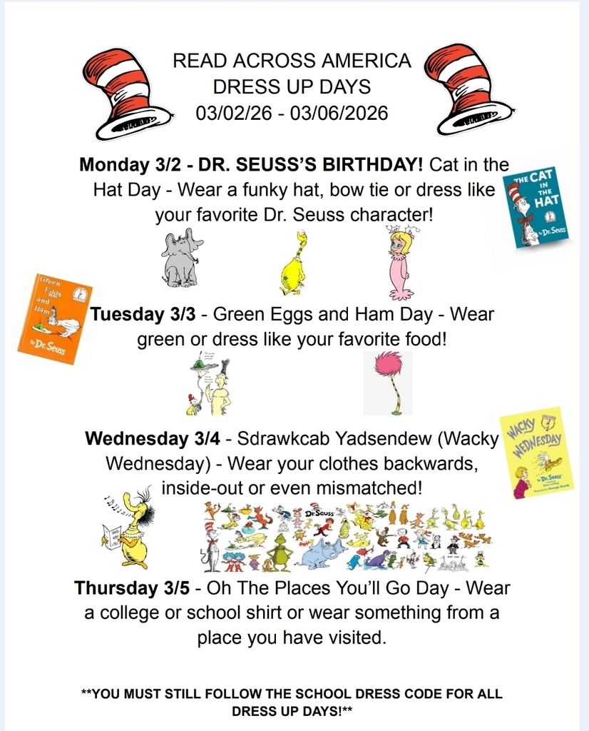 Read Across America Dress Up Days