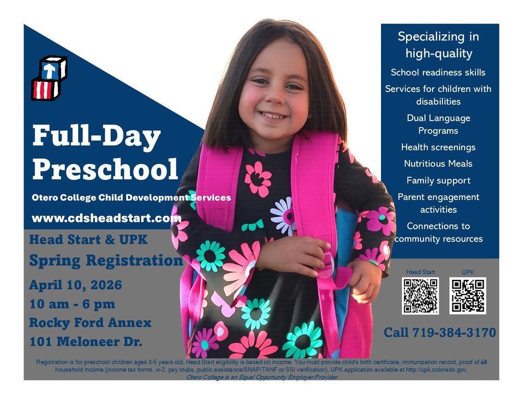 CDS Head Start & UPK Registration 4.10.2026 10am-6pm