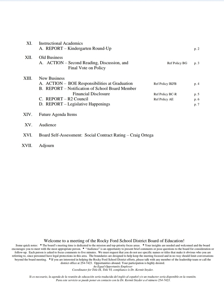 BOE Agenda 4/7/26 page 2