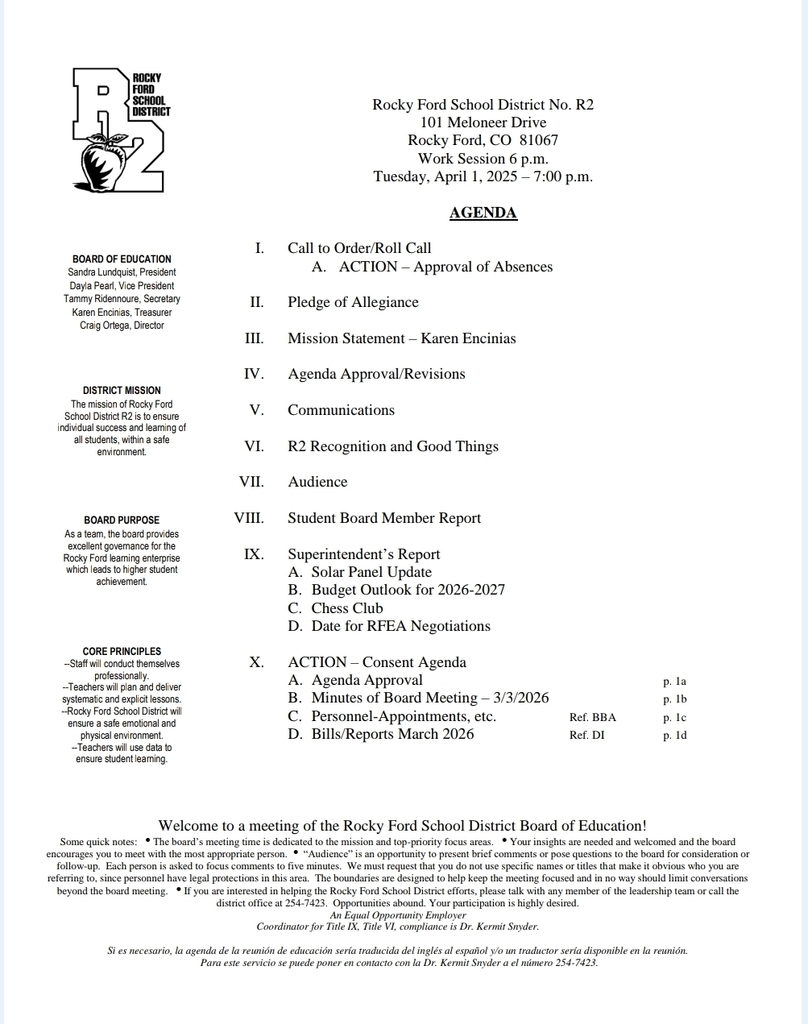 BOE Agenda 4/7/26 page 1