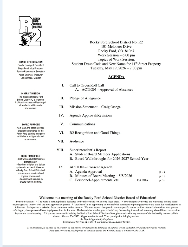 BOE Agenda 5/19/26 page 1