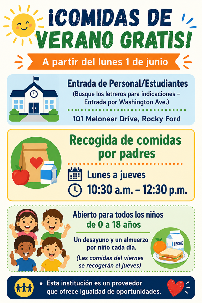 Free Summer Meals - Spanish
