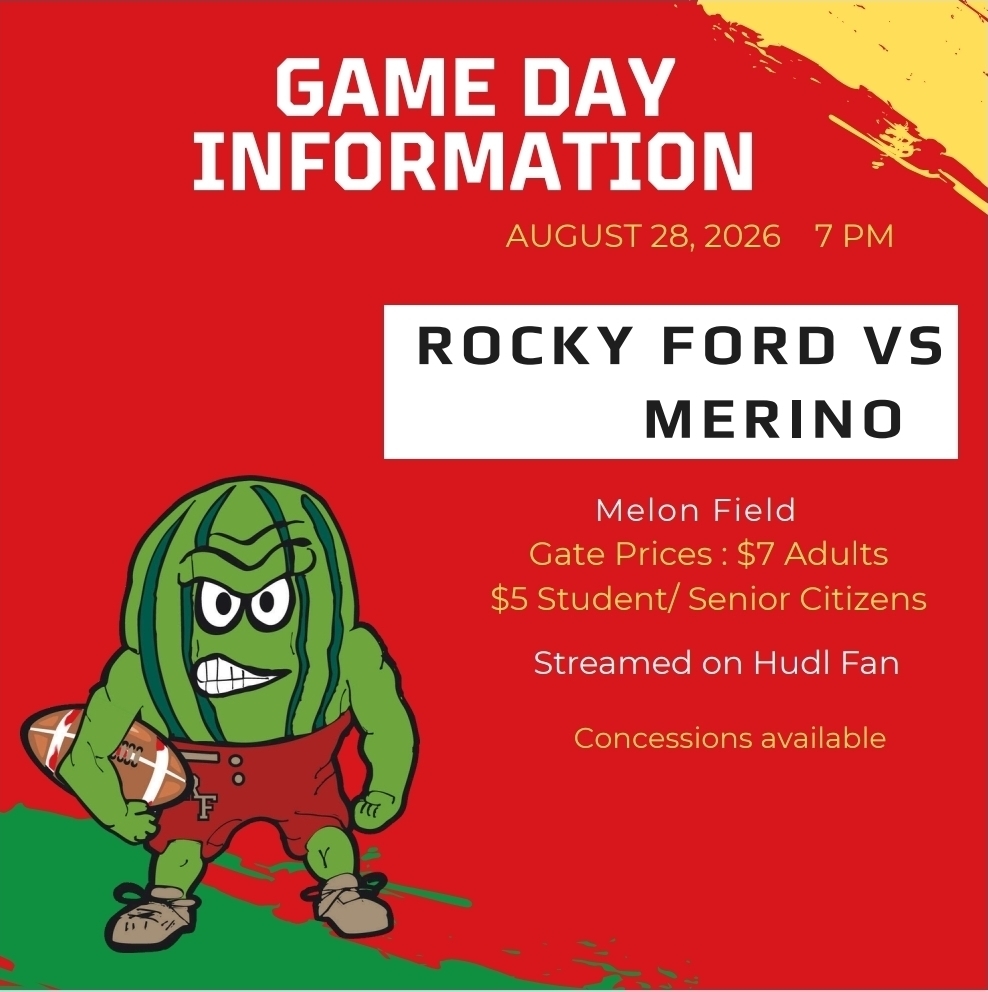 Meloneers Football vs Merino 8/28/26 at 7pm