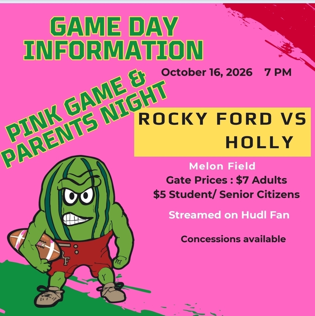 RF Meloneer Football vs Holly 10/16/26 at 7pm.