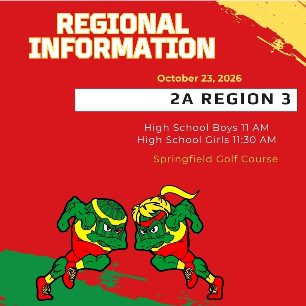Cross country regionals 10/23/2026 in Springfield at 11am
