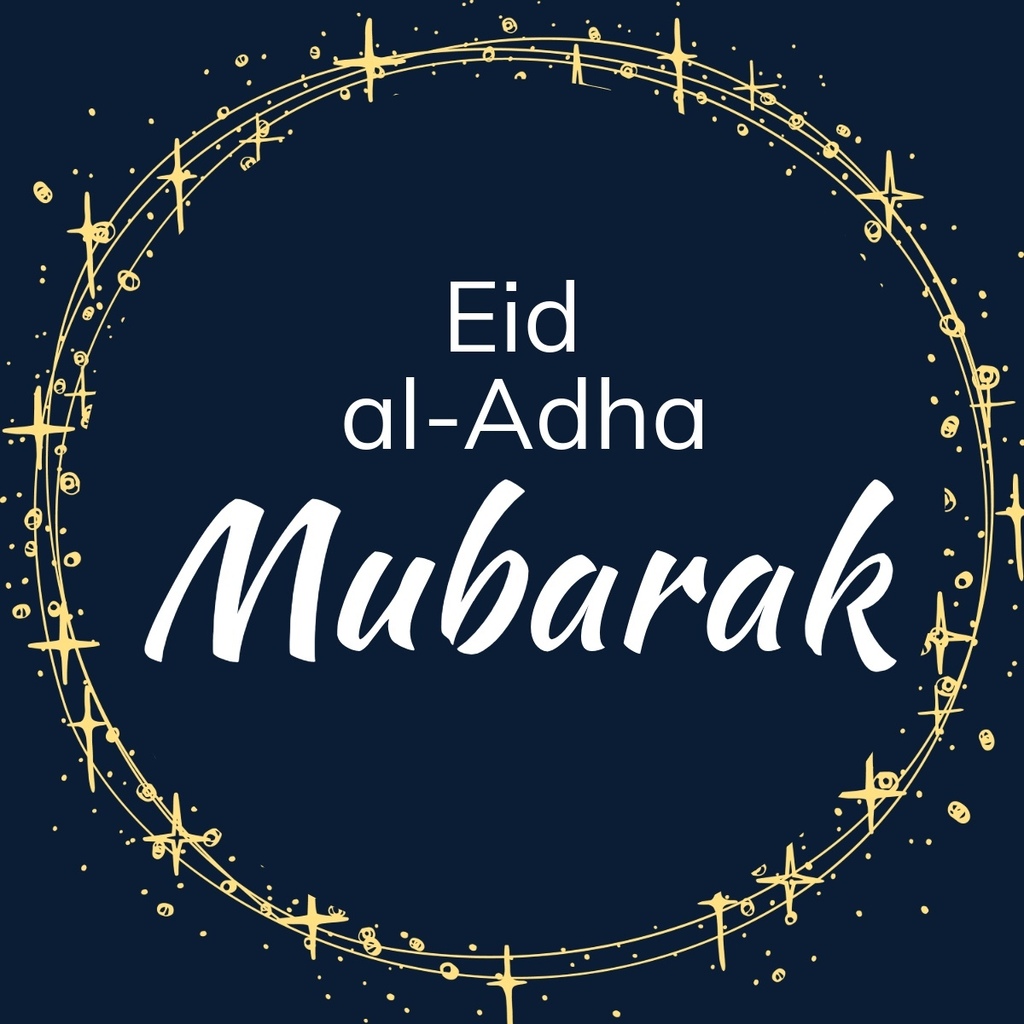 text: Eid al-Adha Mubarak