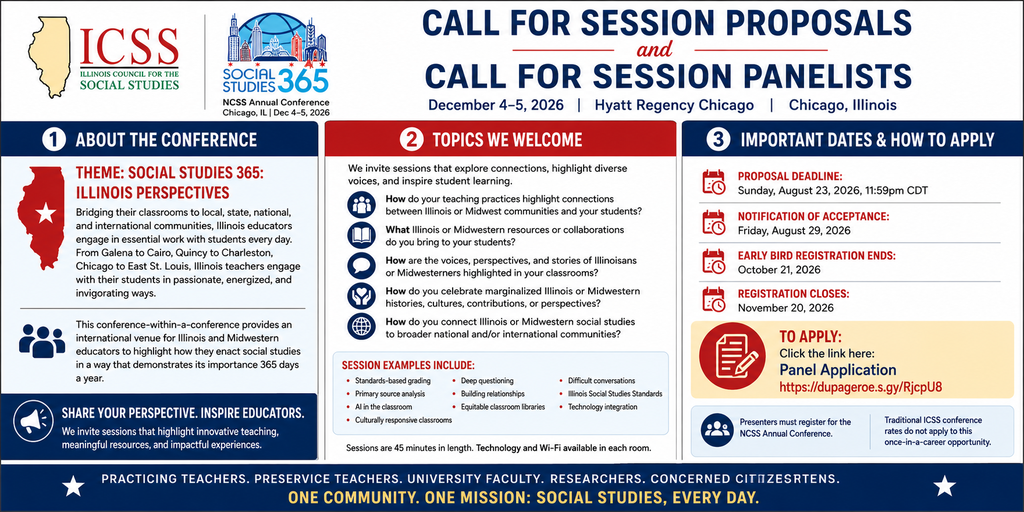 ICSS Call for Session Proposals and Session Panelists