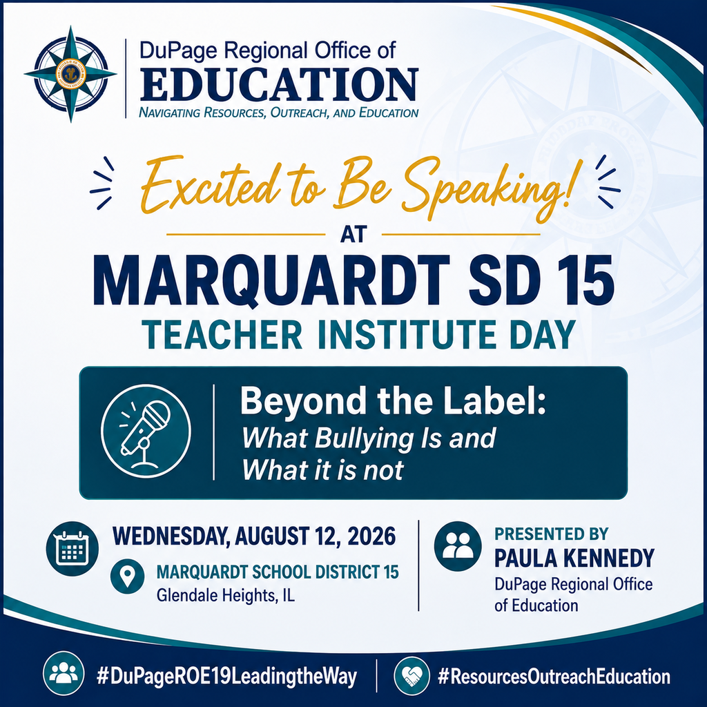 White and blue flyer advertising an event at Marquart SD 15. "Excited to Be Speaking" at the top.