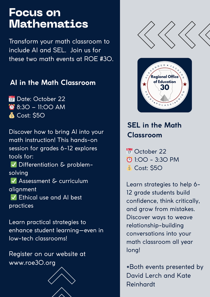 Math focus flyer