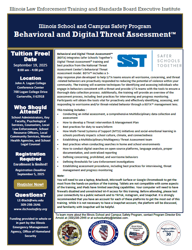 Behavioral and Digital Threat Assessment