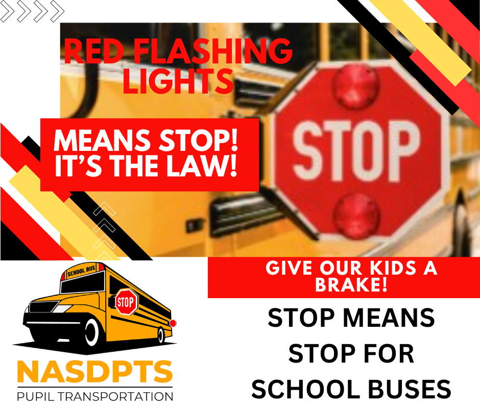 Stop means stop for school buses.