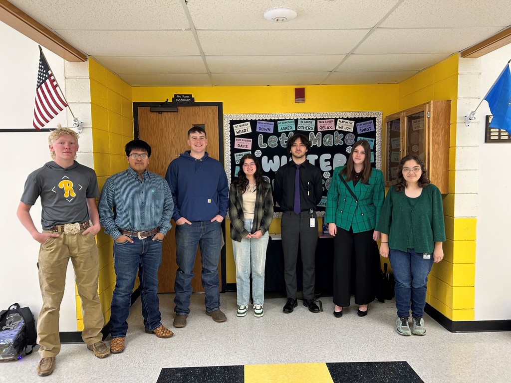 NTHS picture #2.    Here is all 7 of your Tiger award winners!!!