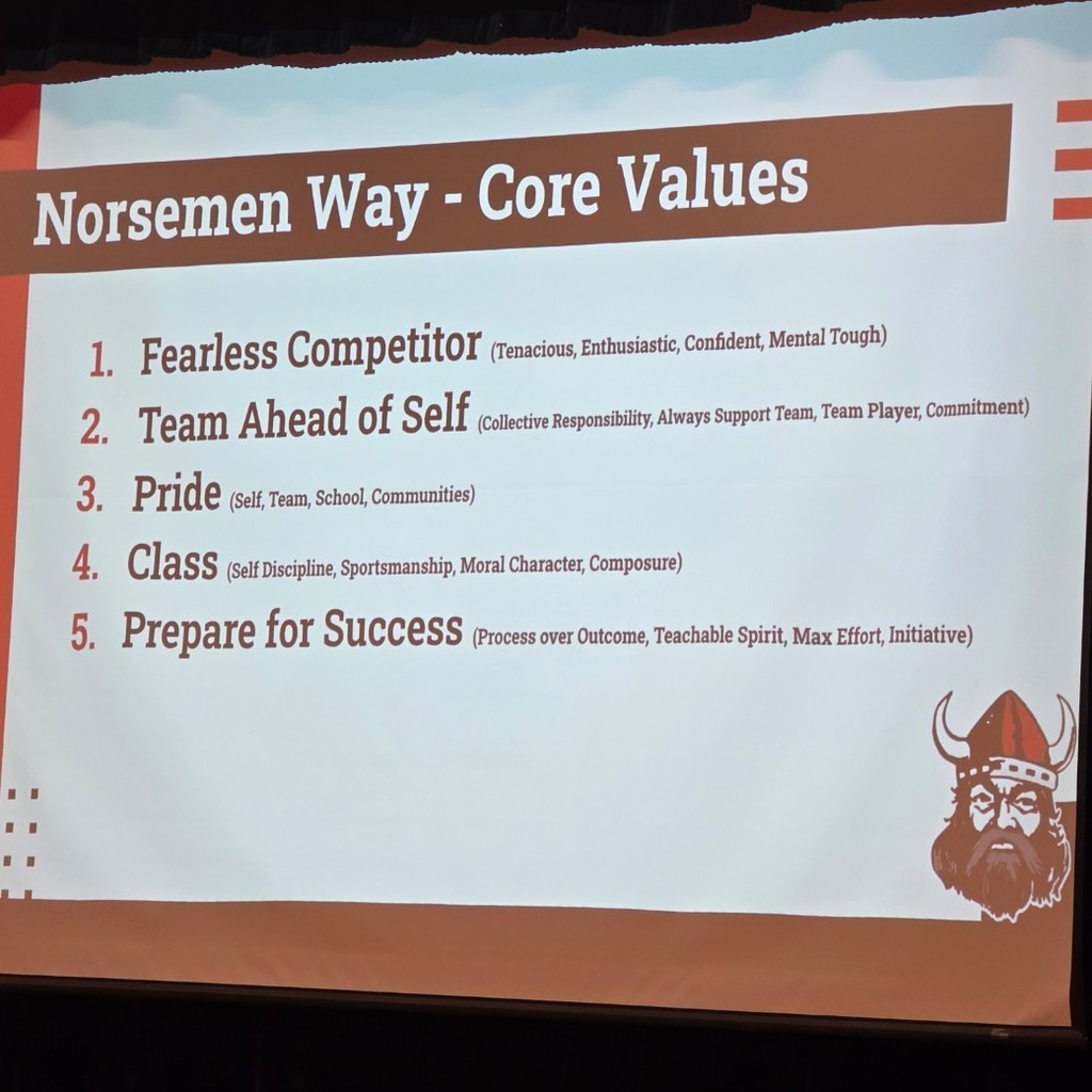 Norsemen Athletics Core Values