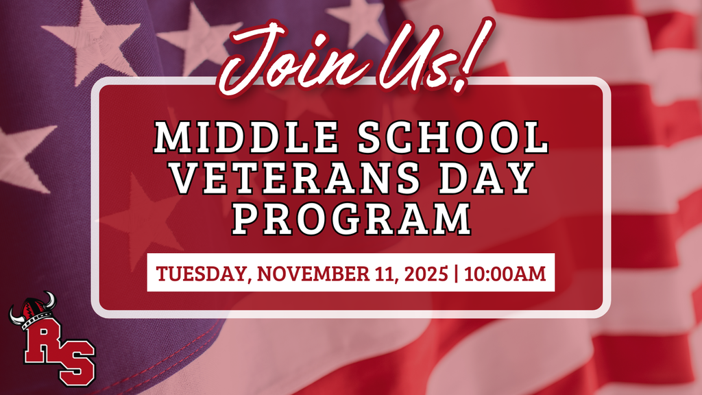 Veterans Day Program on Tuesday, November 11 at 10:00am.