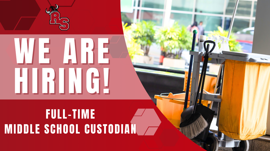 Roland-Story is hiring for a full-time middle school custodian