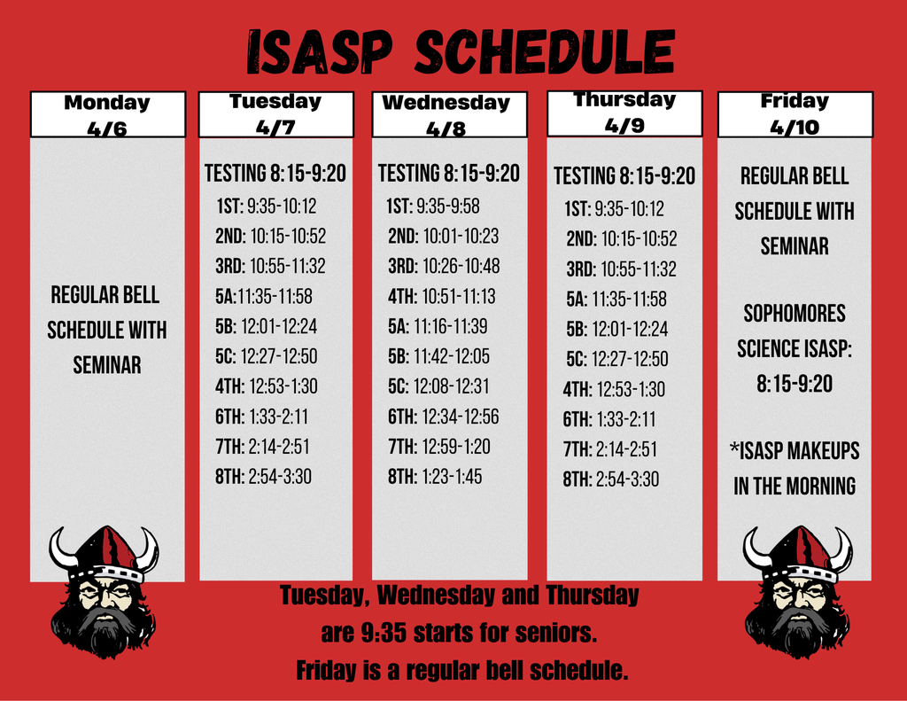 ISASP Schedule