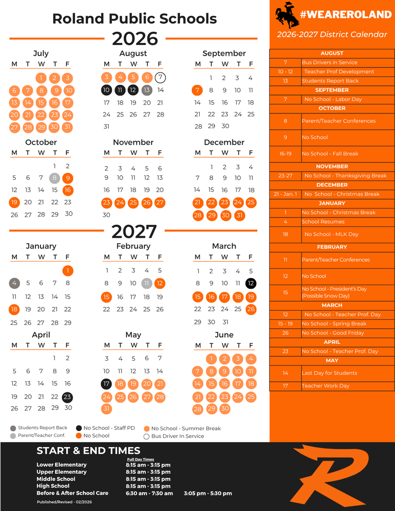 school calendar
