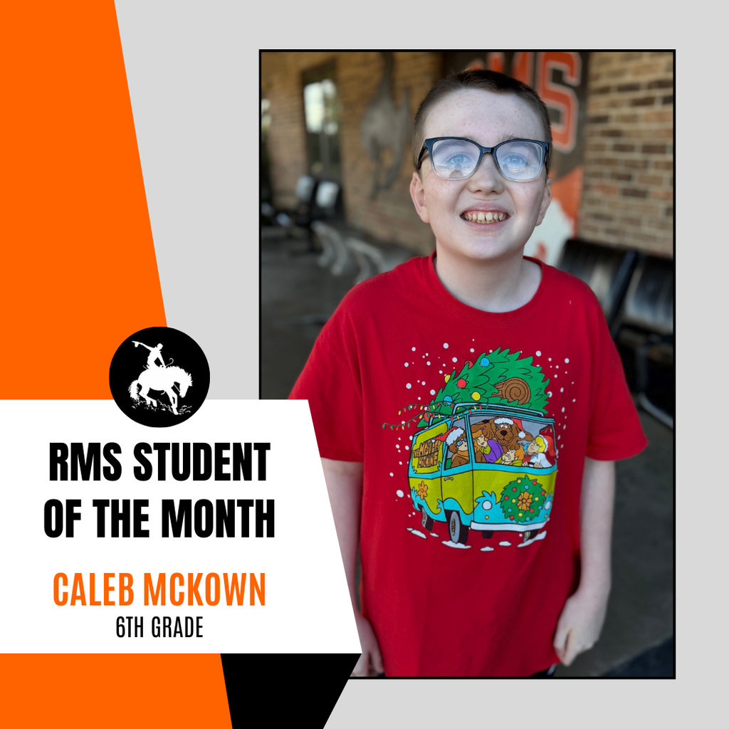 middle School student of the month