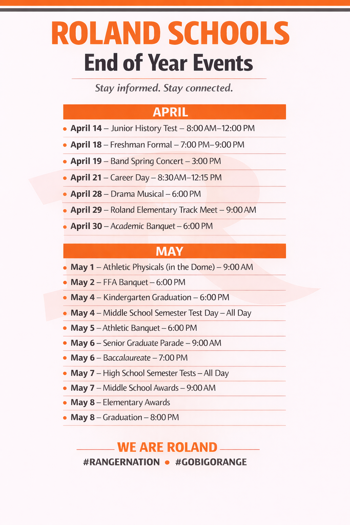 END OF THE YEAR EVENETS 