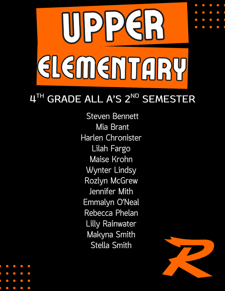 Honor Roll 4th Grade