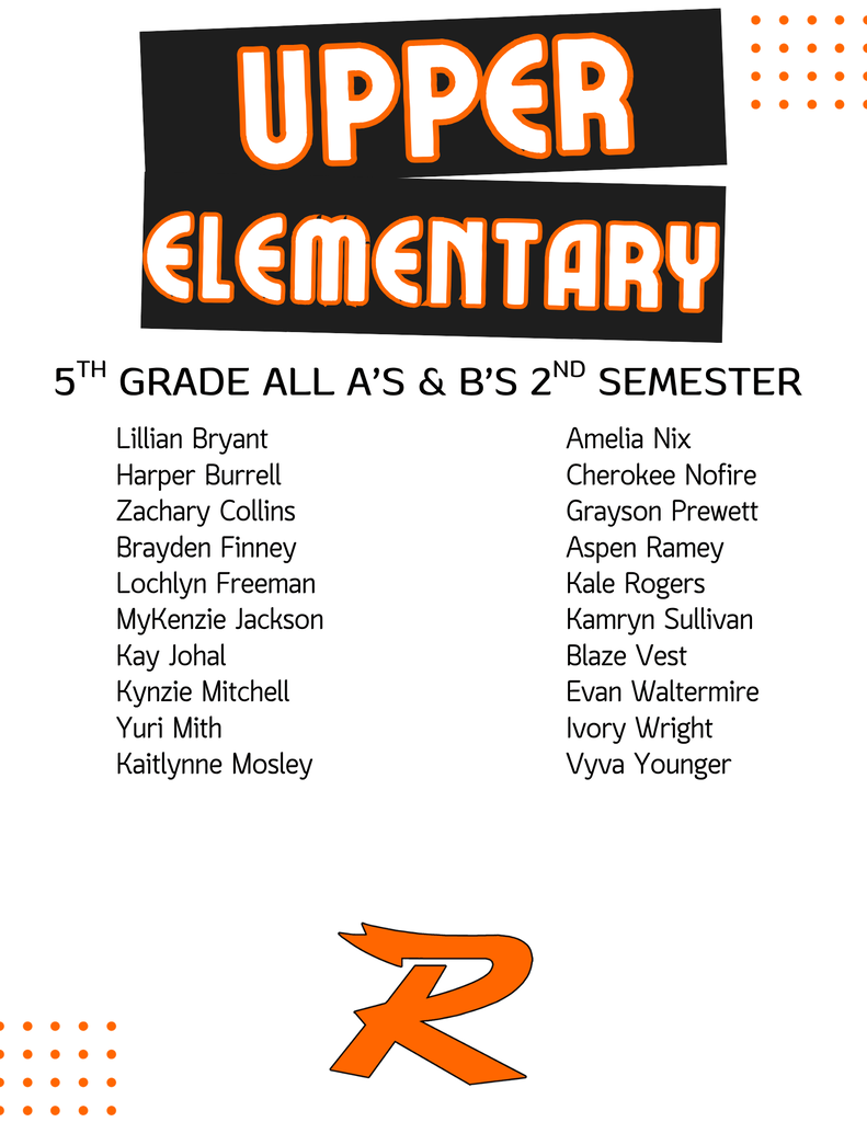 Honor Roll 5th Grade