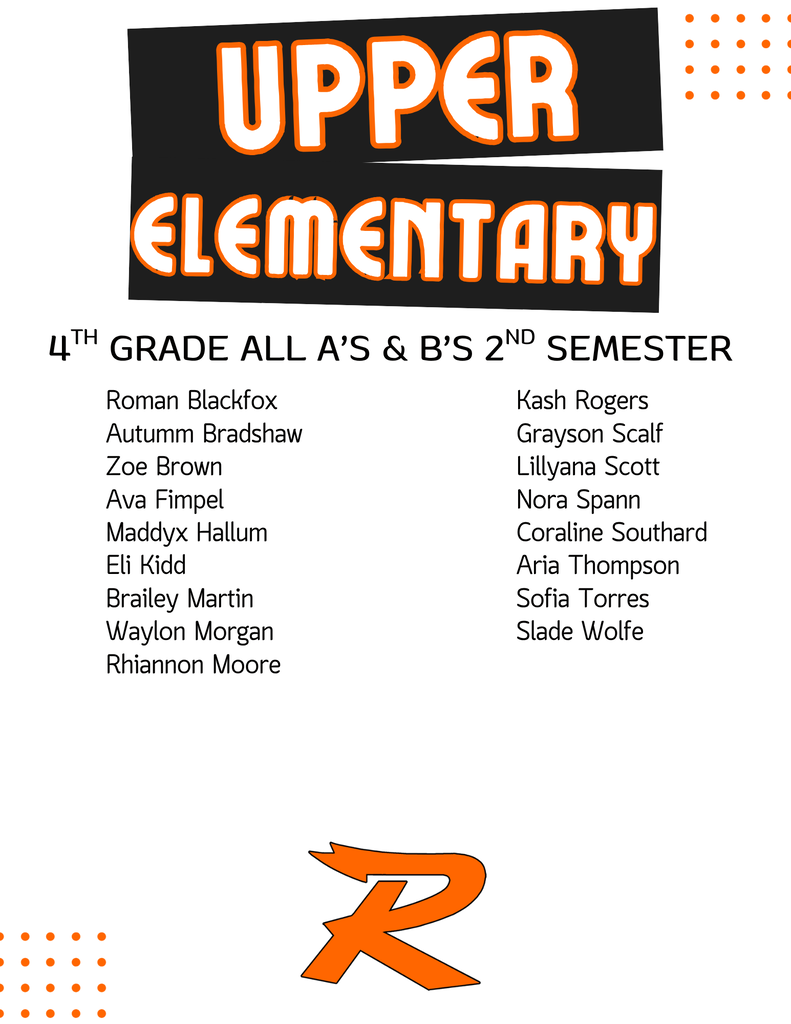 Honor Roll 4th Grade