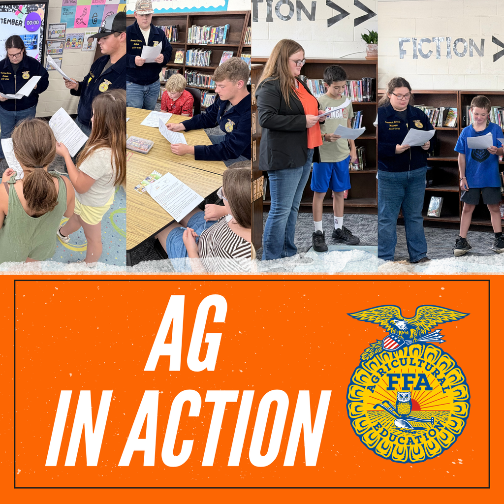 AG in Action and pictures of students being read to 