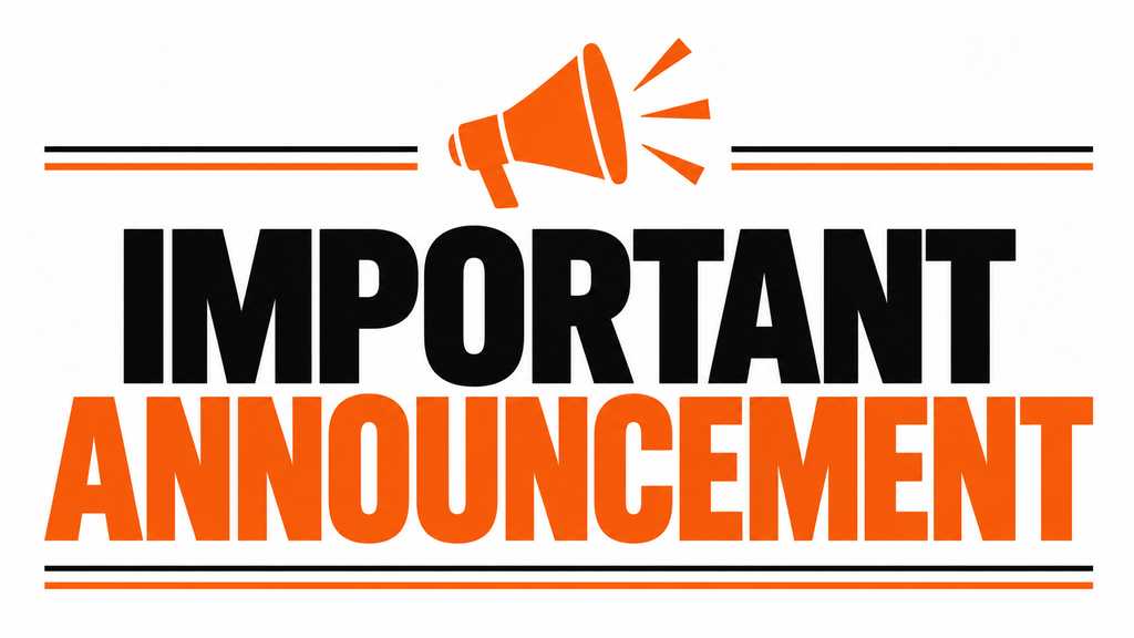 Important Announcement 