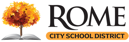 The Rome City School District logo.