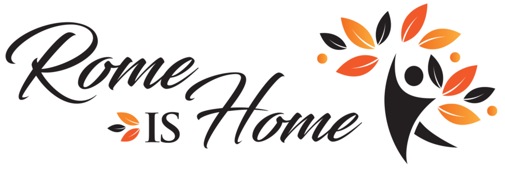 The Rome City School District "Rome is Home" logo.
