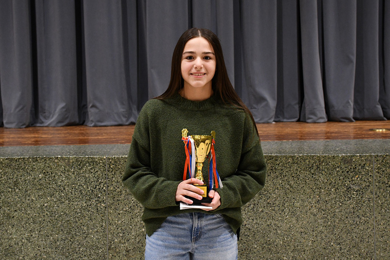 Strough student Josephine Summa was named the top overall winner of the 2026 Science  Fair.