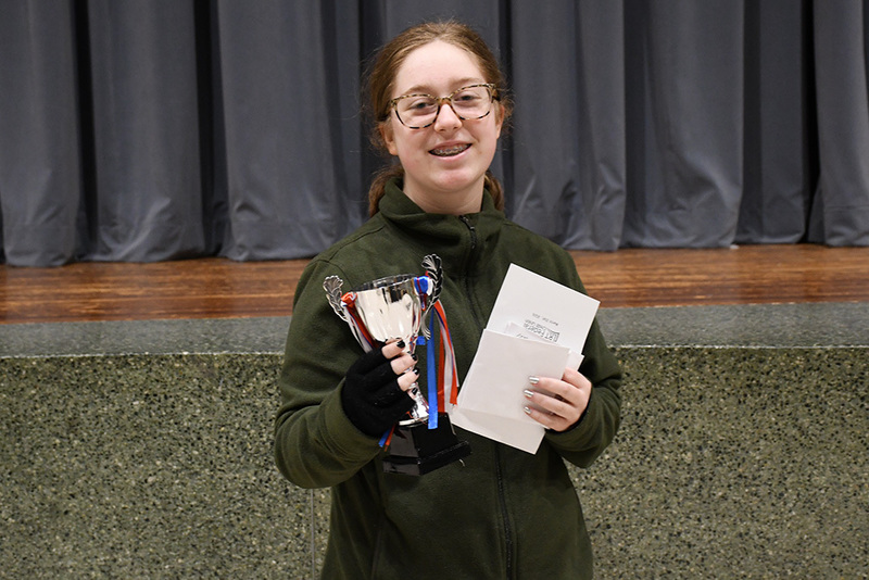 Strough student Emily Scholl was named the second place overall winner of the 2026 Science Fair.