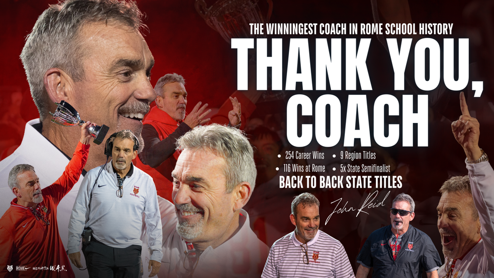 Thank you Coach John Reid