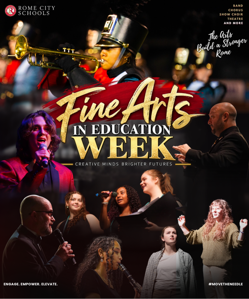 Fine arts in education week graphic