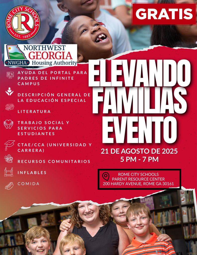 elevating families event spanish flyer