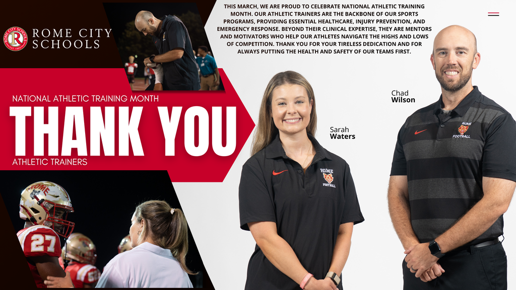Athletic training month graphic
