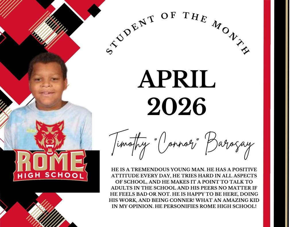 Timothy "Connor" Barosay - Student of the Month April 2026
