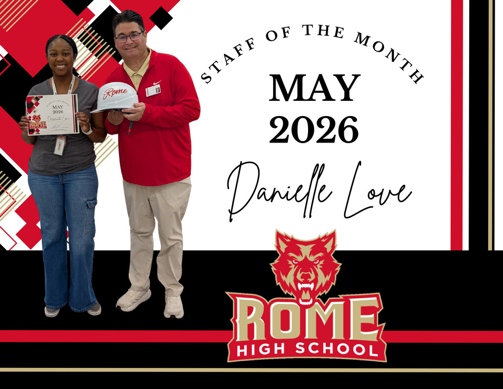 Staff of the month for May - Danielle Love
