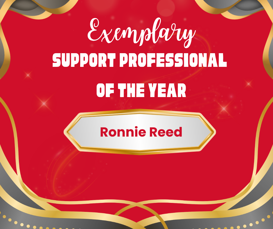 Ronnie Reed - RHS Support Professional of the Year