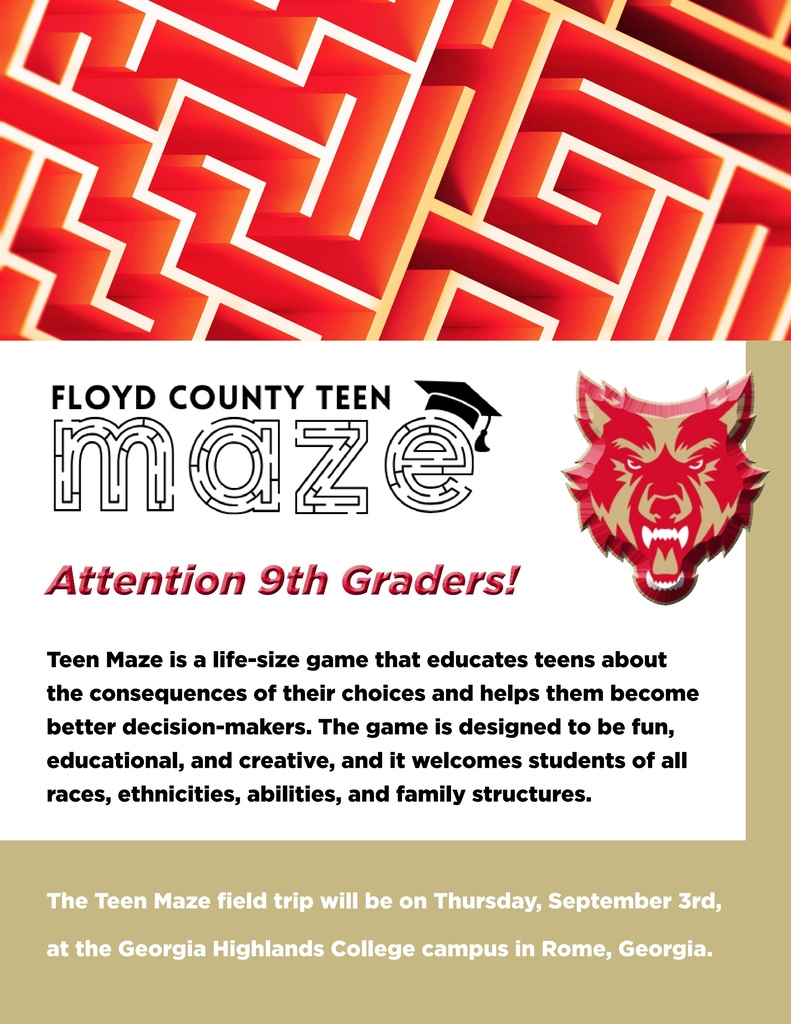Floyd County Teen Maze on Sept. 3, 2026.