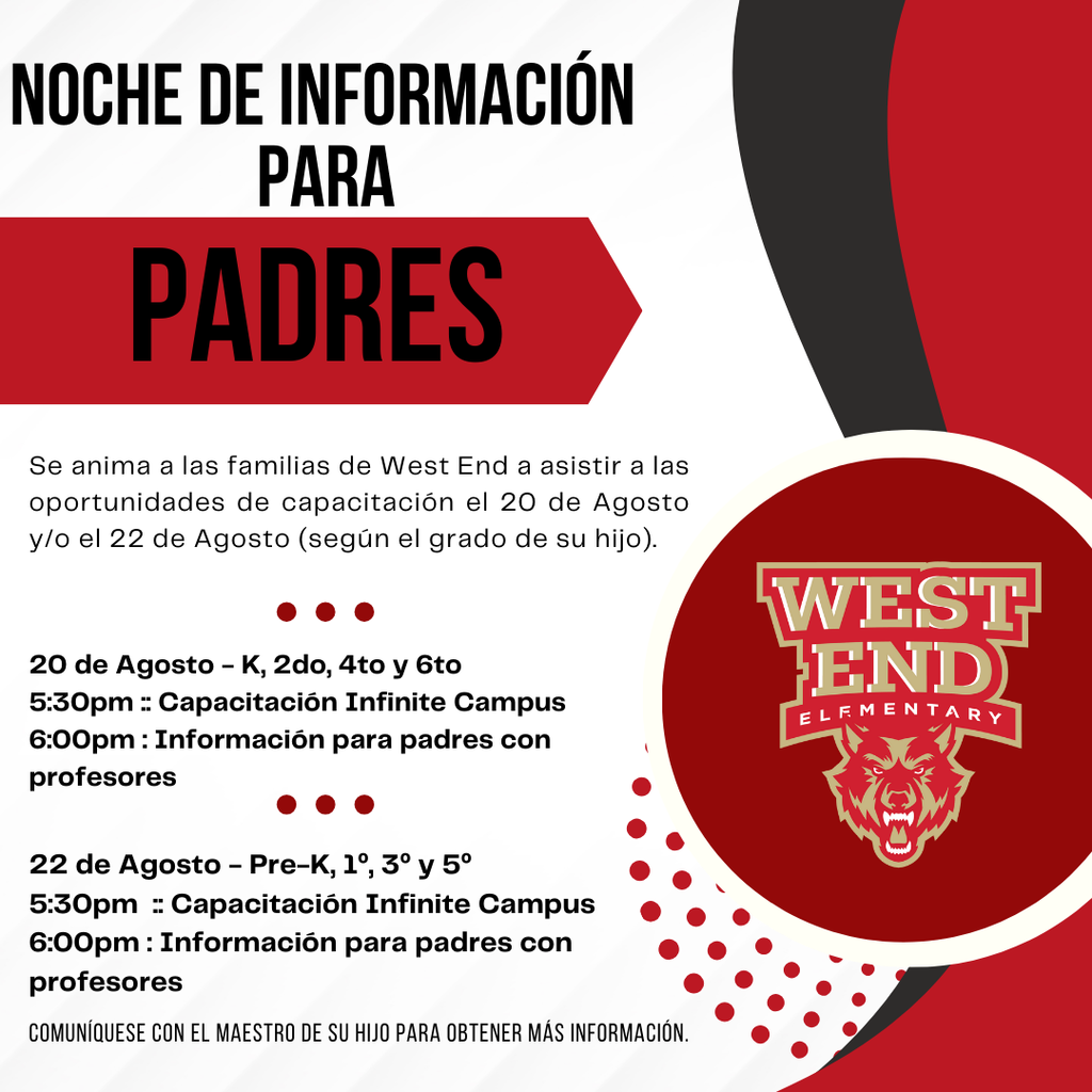 Parent Information Night!